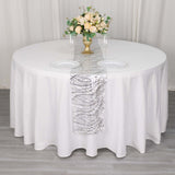 Silver Wave Sequin Table Runner